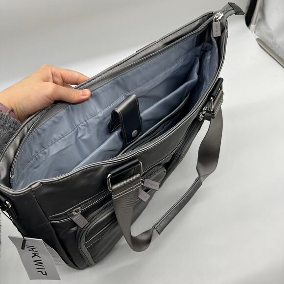 IHKWIP Cargo Catchall Tote Met Stone Grey No Crossbody Strap - Picture 8 of 14